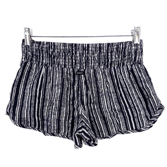 NWT RVCA Women's Chill Session Shorts Lightweight Black White Pattern SMALL - Picture 2 of 5